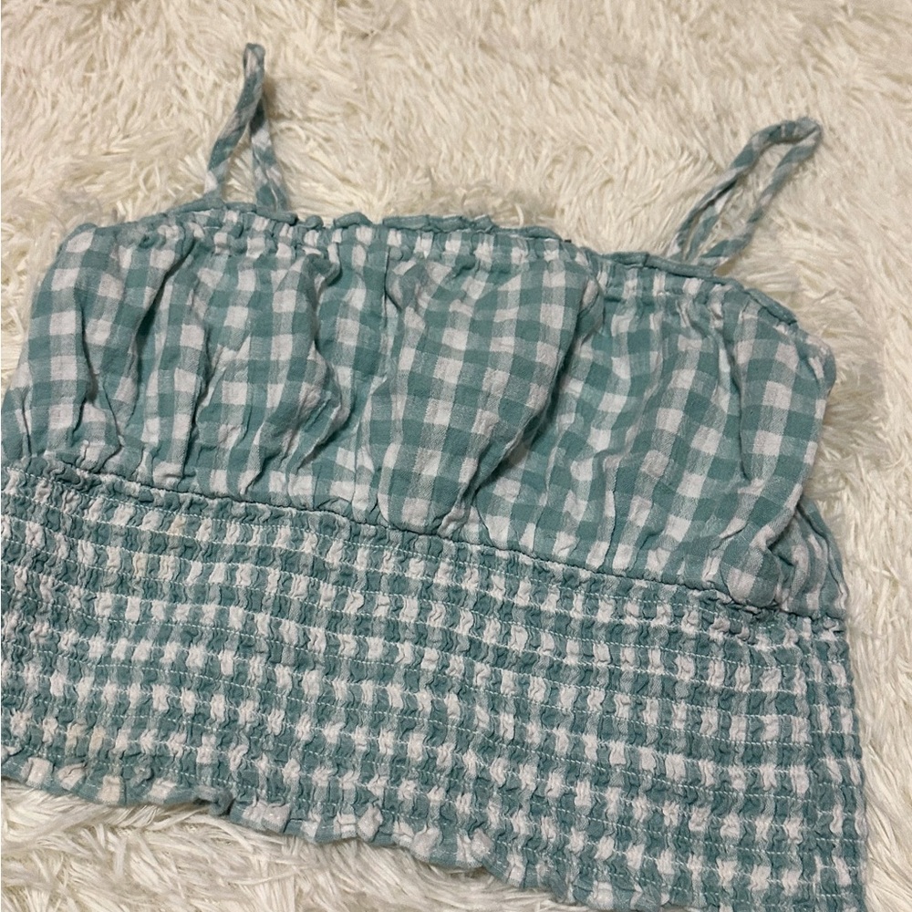 Gingham Checkered Women's Top